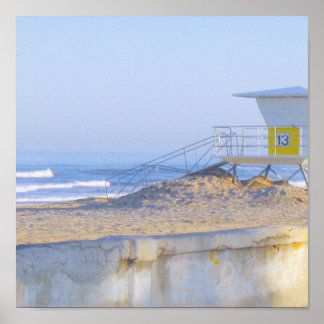 Beach & Lifegaurd 13 Print