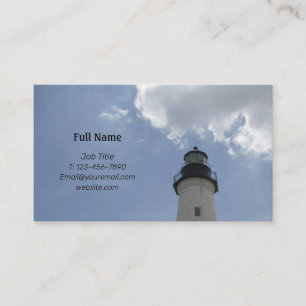 Beach Lighthouse Business Card