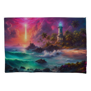 Beach Lighthouse Pillowcase
