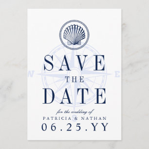 Beach Lighthouse   Save the Date Invitation