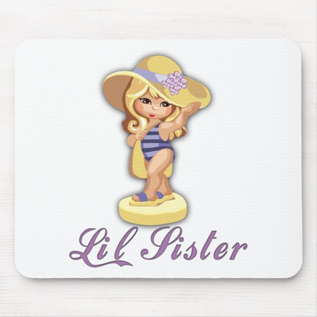 Beach Little Sister Mouse Mat (Front)