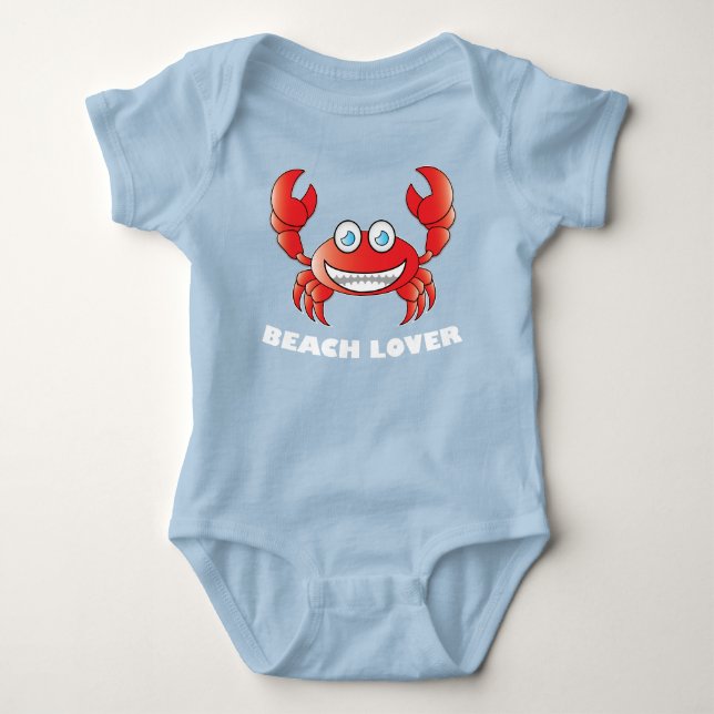 Beach Lover - Baby Jersey Bodysuit (Front)