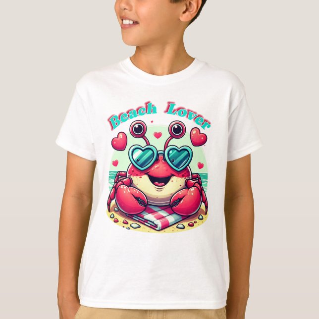 Beach Lover Crab T-Shirt (Front)
