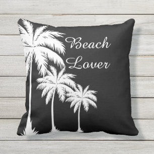 Beach Lover Palm Tree Silhouette Cushion