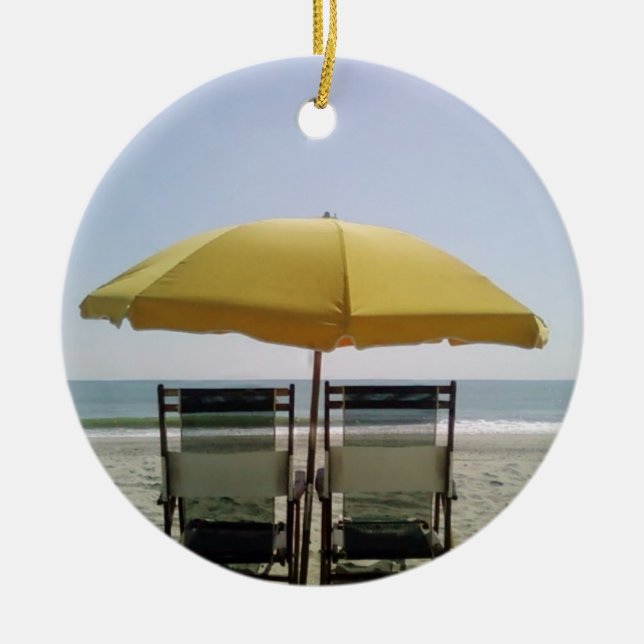 **BEACH LOVER'S** CERAMIC TREE DECORATION (Front)