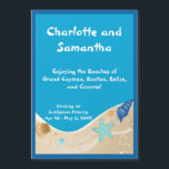 Beach Lovers Personalised Stateroom Door Marker<br><div class="desc">If you are one of the many travelers who cruises with the intention of enjoying as many of those beautiful beaches the islands of the Caribbean have to offer, then this stateroom door marker is just right for your upcoming voyage. Personalise it with the names of your cabin occupants, ports...</div>