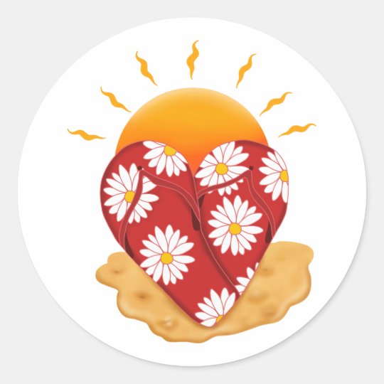 Beach Lovin' Classic Round Sticker