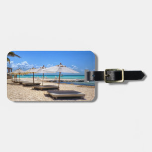 Beach luggage tag