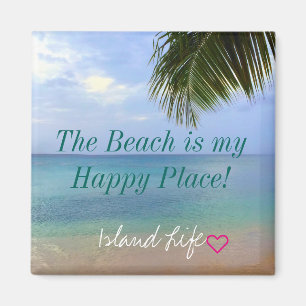Beach   Magnet   Beach is my Happy Place