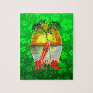 Beach Mele Kalikimaka Jigsaw Puzzle
