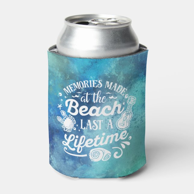 Beach Memories Last A Lifetime Can Cooler (Can Front)