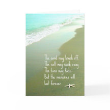 Beach Memories Last Forever Card
