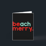 Beach Merry Christmas  Card<br><div class="desc">Beach Merry Christmas</div>