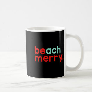 Beach Merry Christmas Coffee Mug