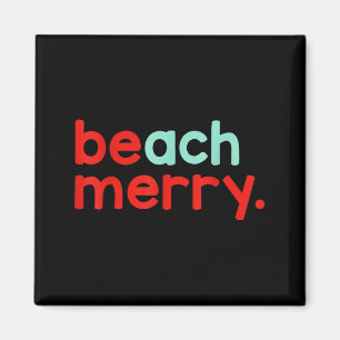 Beach Merry Christmas  Magnet