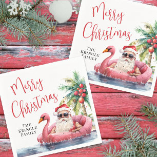 Beach Merry Christmas Napkin