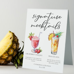 Beach Mocktails Strawberry Daiquiri Piña Colada