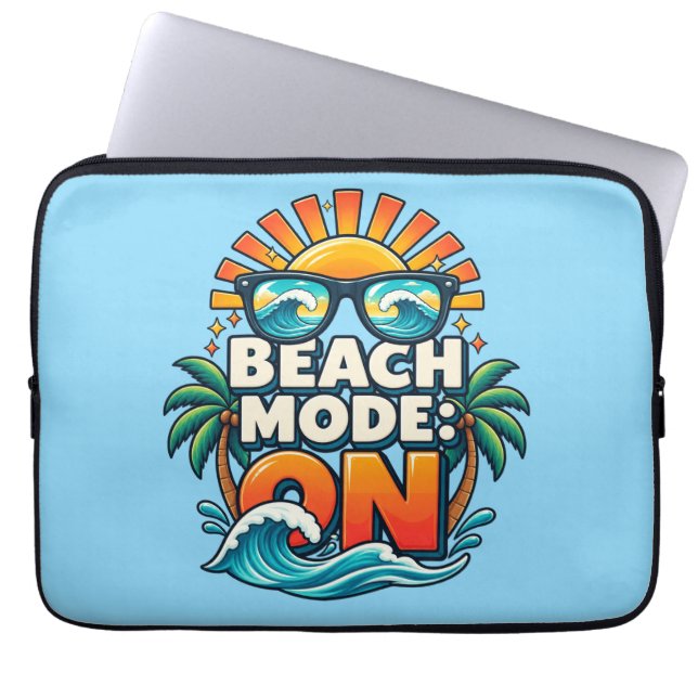 Beach Mode : Ready Laptop Sleeve (Front)