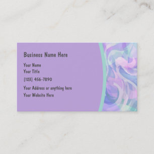 Beach Modern Pastel Color Background Business Card