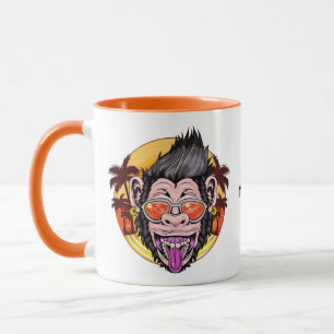 Beach Monkey custom name Mug