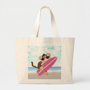 Beach Monkey Tote Bag