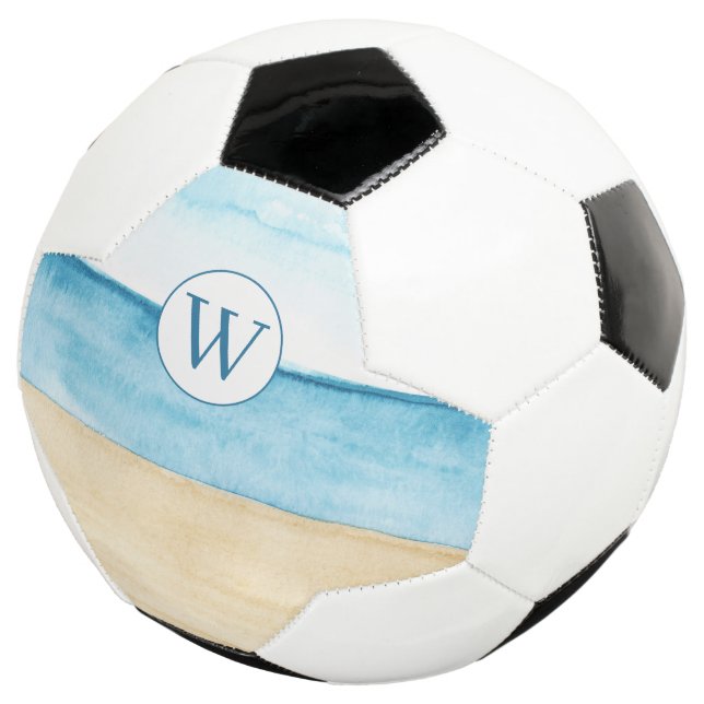 Beach Monogram  Football (Three Quarter)