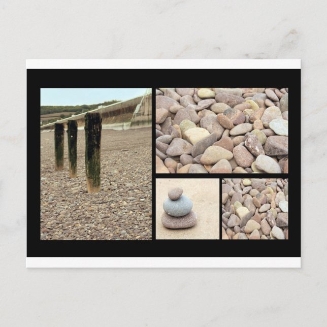 beach montage postcard (Front)