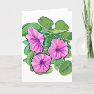 Beach Morning Glory Card
