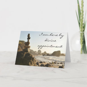 Beach motif card with quote, blank inside
