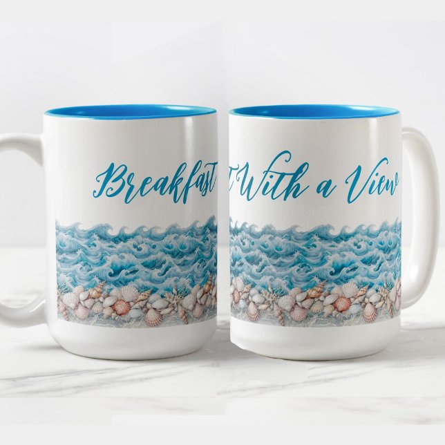 Beach Mug Breakfast With a View (Creator Uploaded)