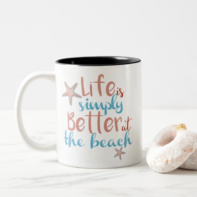 Beach Mug Life Is Simply Better At The Beach (With Donut)