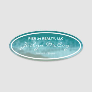 Beach Nametag Name Tag