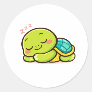 Beach Nap Classic Round Sticker