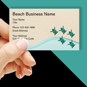 Beach Nature Theme Business Card