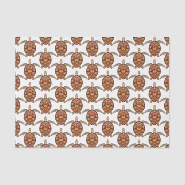 Beach Nature Theme Sea Turtle Tissue Paper (Front)