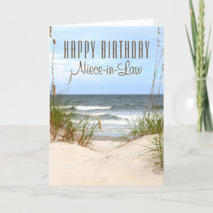 Beach Niece-in-Law Birthday Card