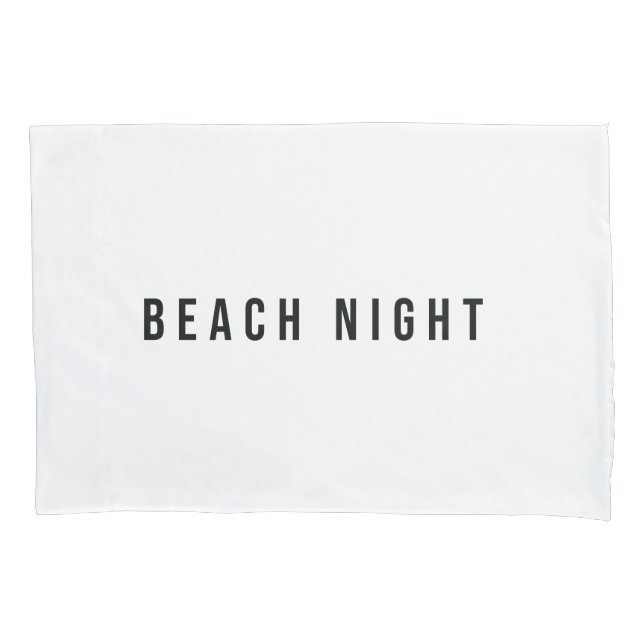 Beach Nigh Pillow Pillowcase (Front)