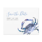 Beach Non Photo Wedding Save The Date Invitations