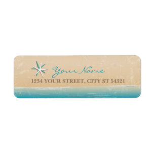 Beach, Ocean Address Labels