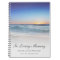 Beach Ocean Blue Memorial or Funeral Guest Book