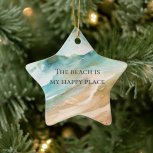 Beach Ocean Ceramic Tree Decoration