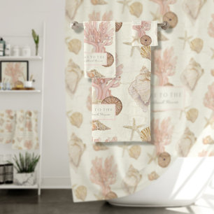 Seashell bath towels cheap