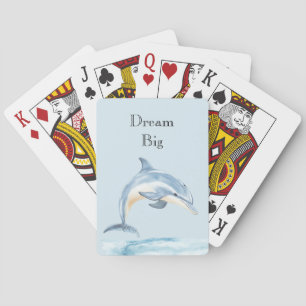 Beach Ocean Dolphin Playing Cards