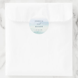 Beach Ocean Favour Stickers Envelope Seals