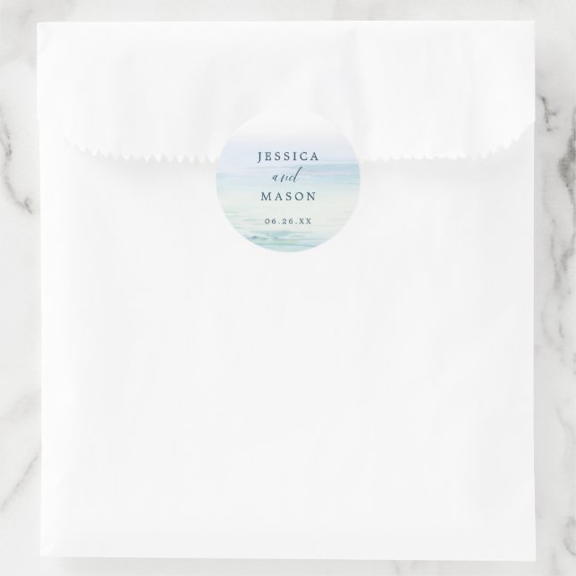 Beach Ocean Favour Stickers Envelope Seals (Bag)