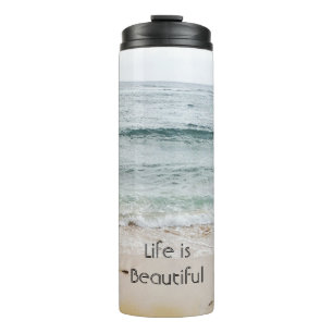 Beach Ocean Kauai Hawaii (my photography) Thermal Tumbler