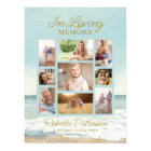 Beach Ocean Photo Collage Funeral Memorial Welcome