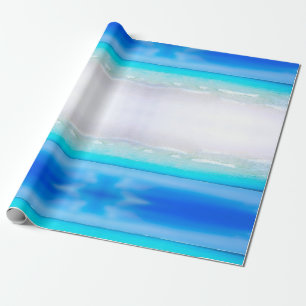 Beach Ocean Pool Blue Aqua Personal Wrapping Paper