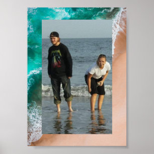 Beach ocean seaside summer Poster