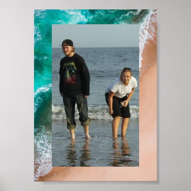 Beach ocean seaside summer Poster (Front)